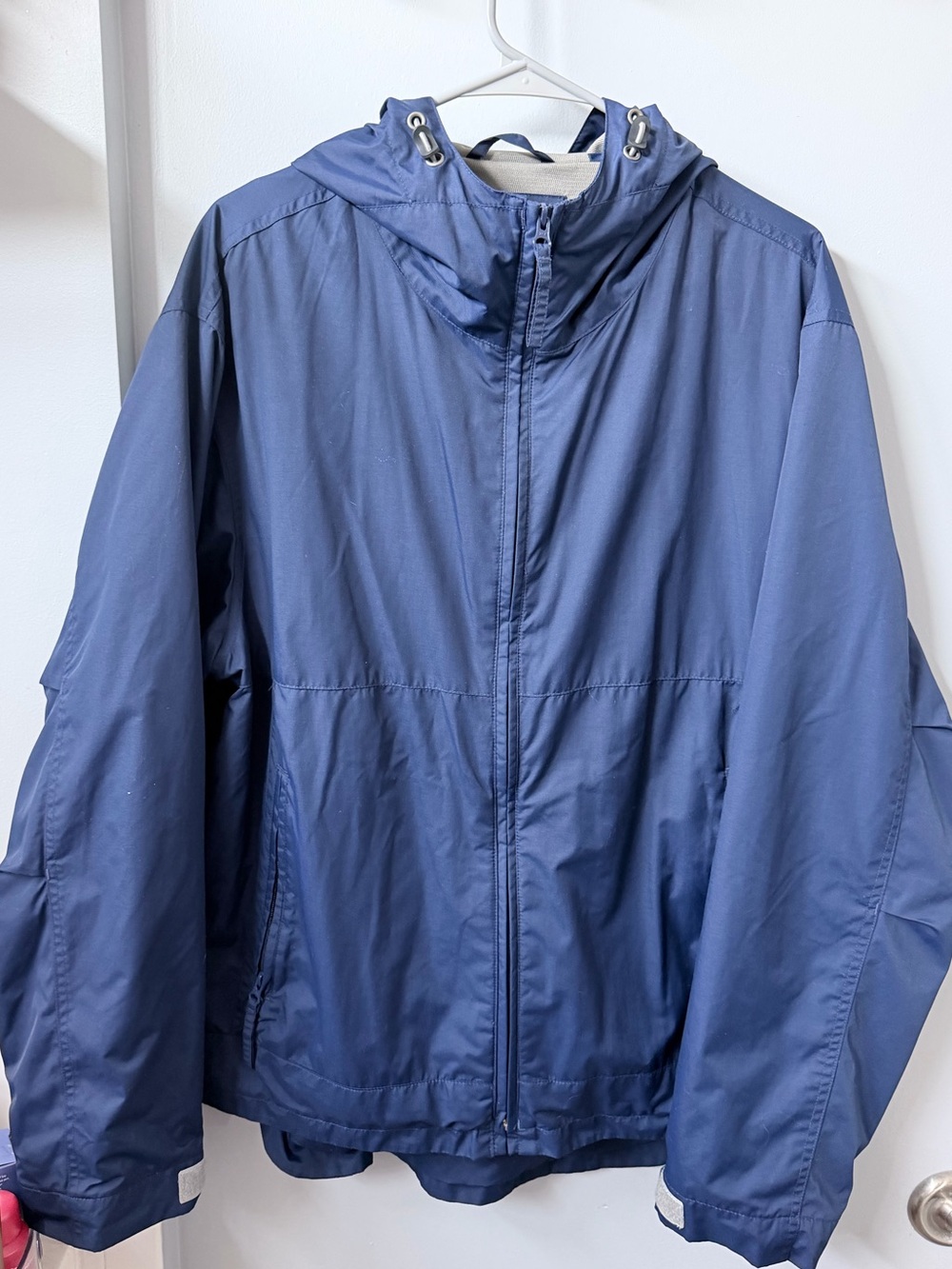 GAP Men's Navy Hooded Windbreaker Jacket